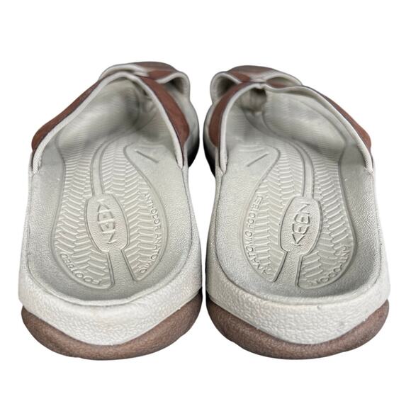 Keen Women’s Waimea Brown Leather Thong Sandal Size US 10 - Picture 8 of 10